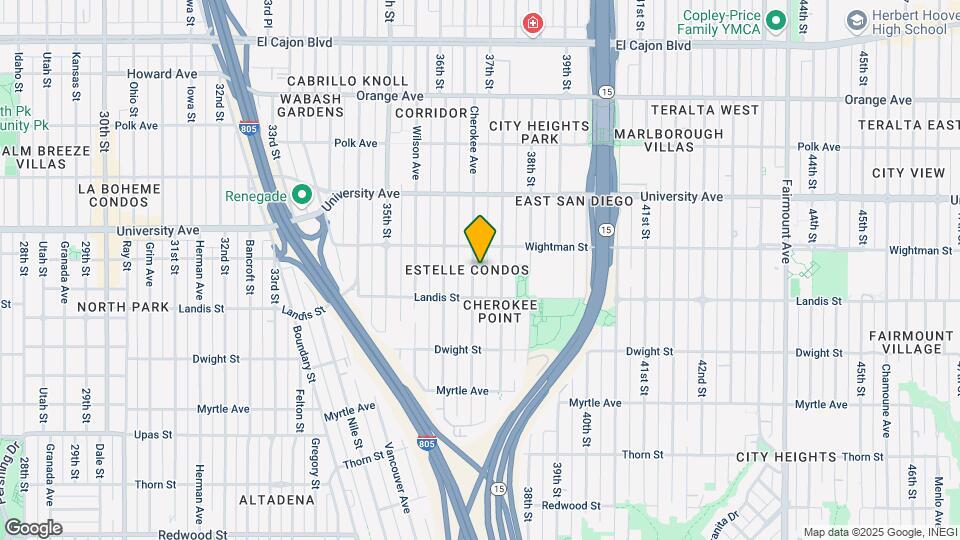 3753 CHEROKEE Ave Map and Location Details