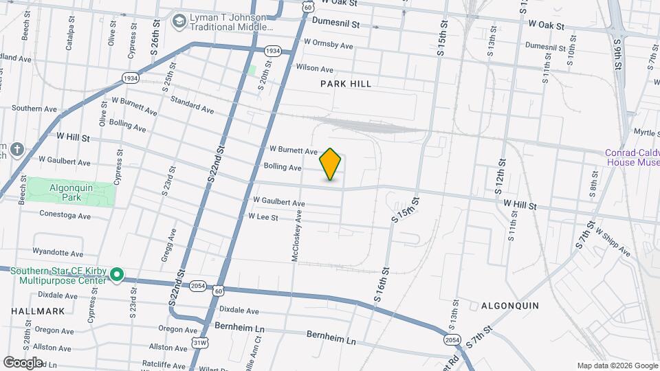 1711 W Hill St Map and Location Details