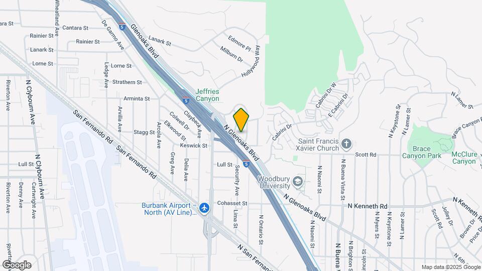 7718 N Glenoaks Blvd Mapa y Detalles de la Ubicación