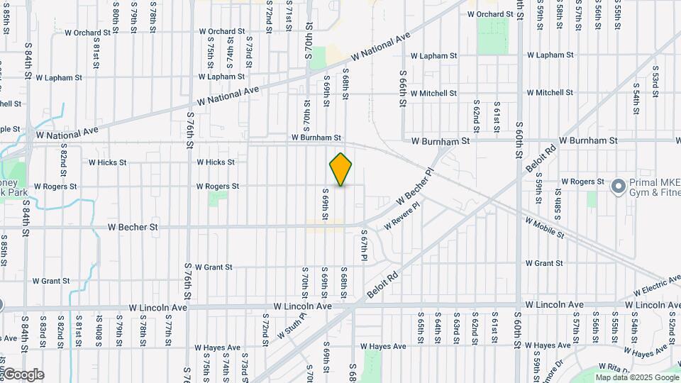 2009 S 68th St Map and Location Details