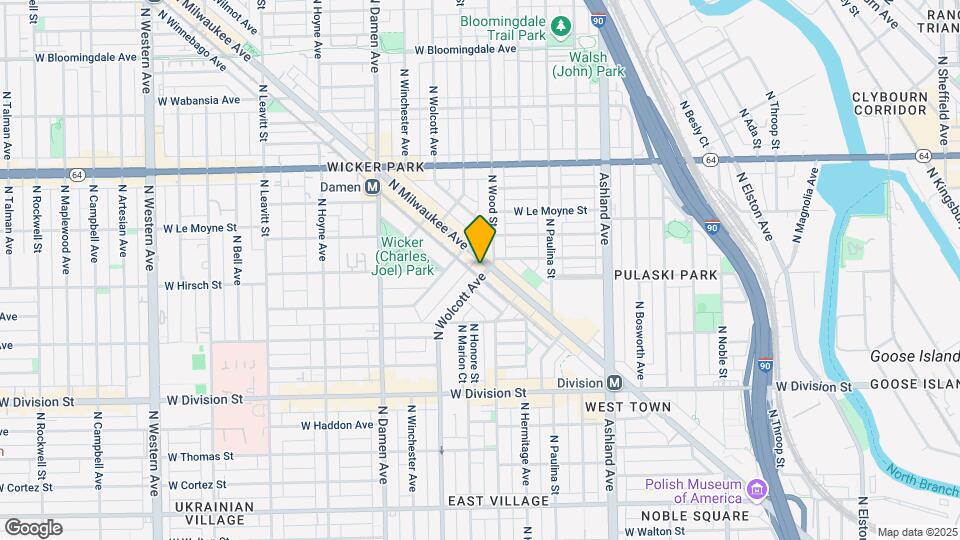 1400 N Milwaukee Ave Map and Location Details