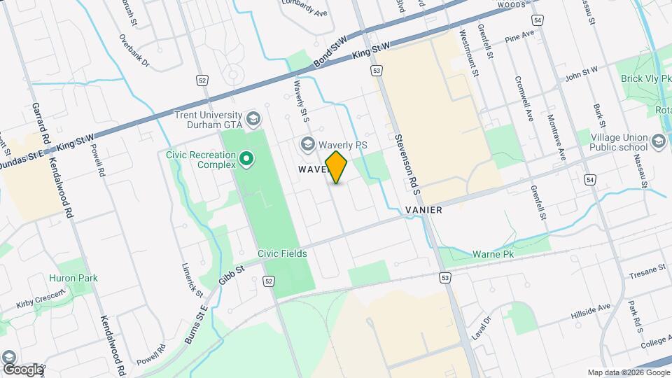 195 Waverly St S Map and Location Details