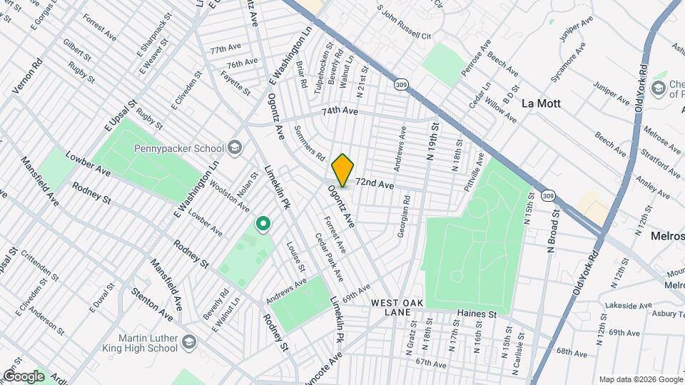 7167 Ogontz Ave Map and Location Details