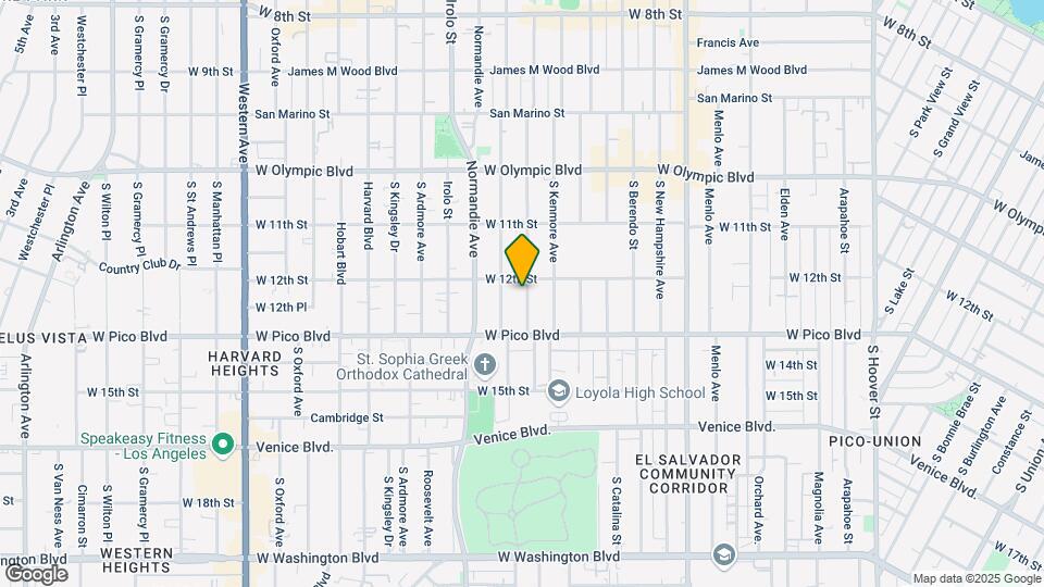 1215 Fedora St Map and Location Details