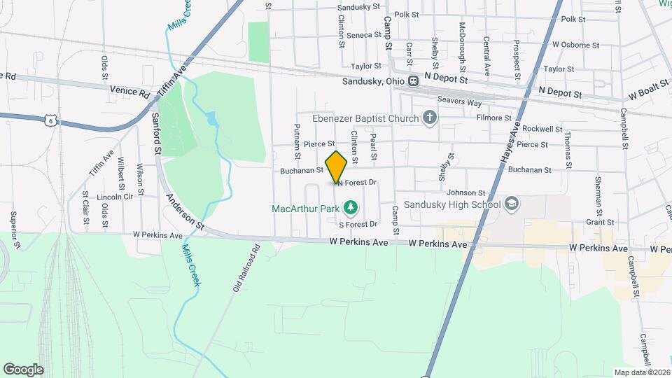 2028 W Forest Dr Map and Location Details