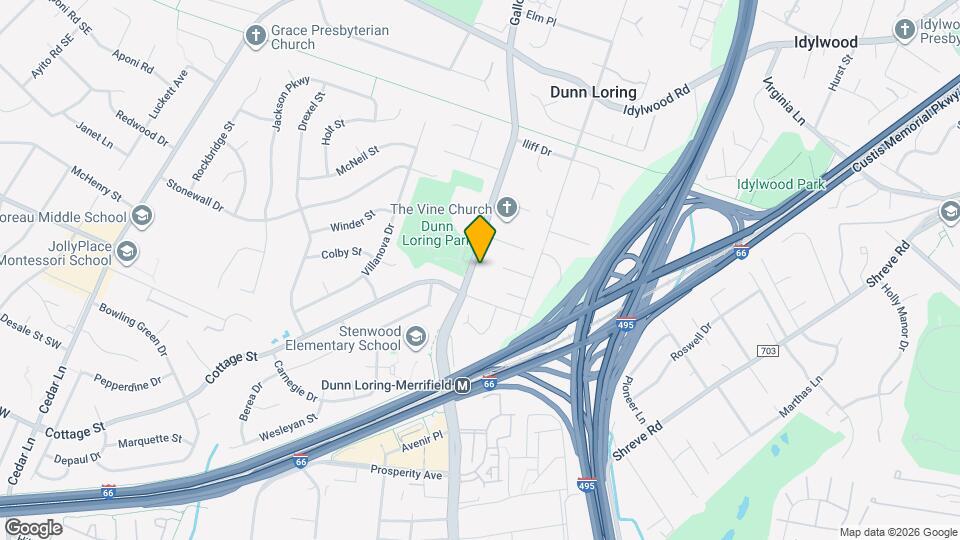 2539 Gallows Rd Map and Location Details