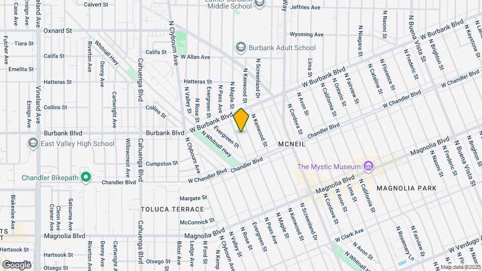 1306 N Pass Ave Map and Location Details