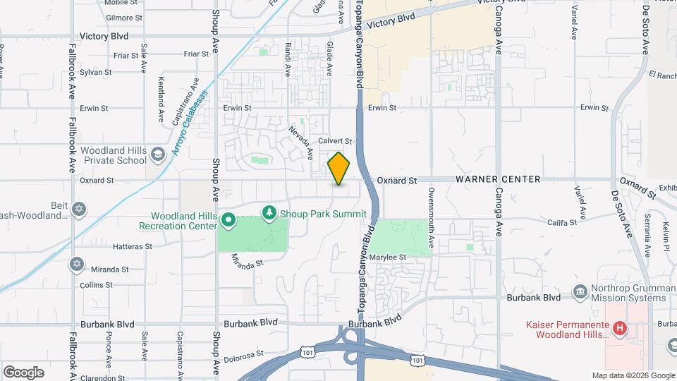 5910 Glade Ave Map and Location Details