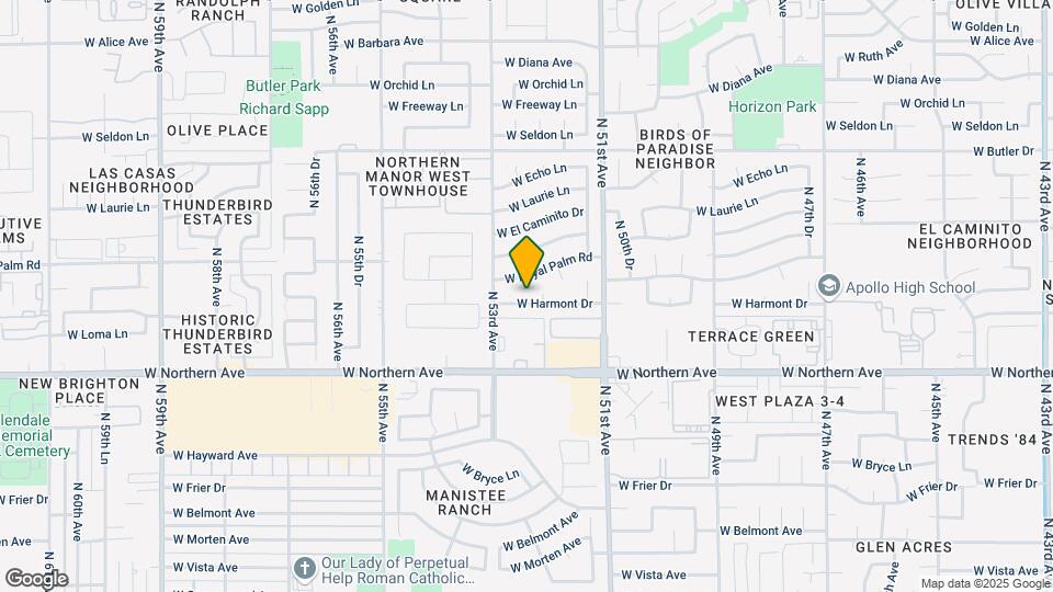 5226 W Harmont Dr Map and Location Details