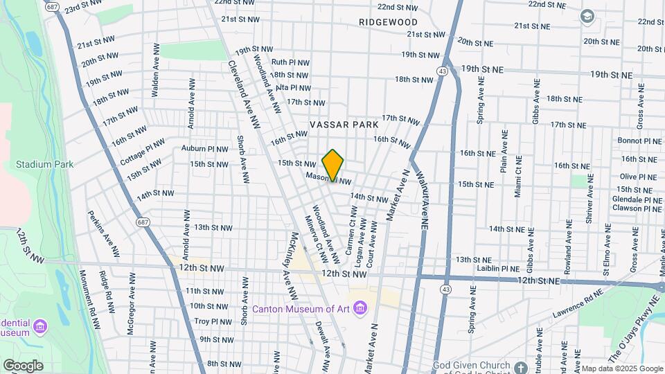 1400 Yale Ave NW Map and Location Details