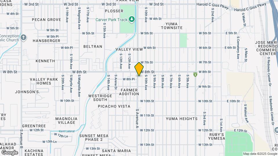 833 S Avenue A Map and Location Details