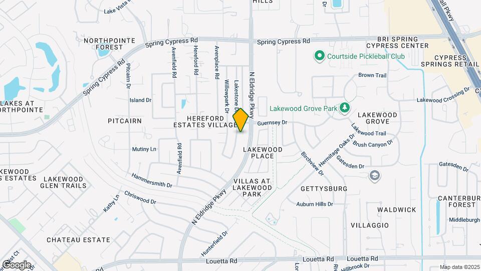 16119 Lakestone Dr Map and Location Details