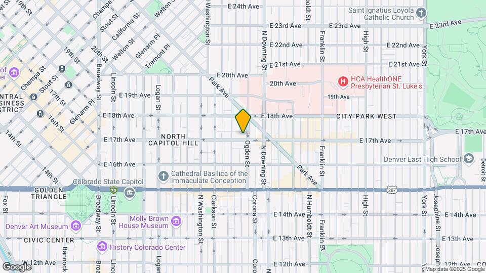 931 E 17th Ave Mapa y Detalles de la Ubicación