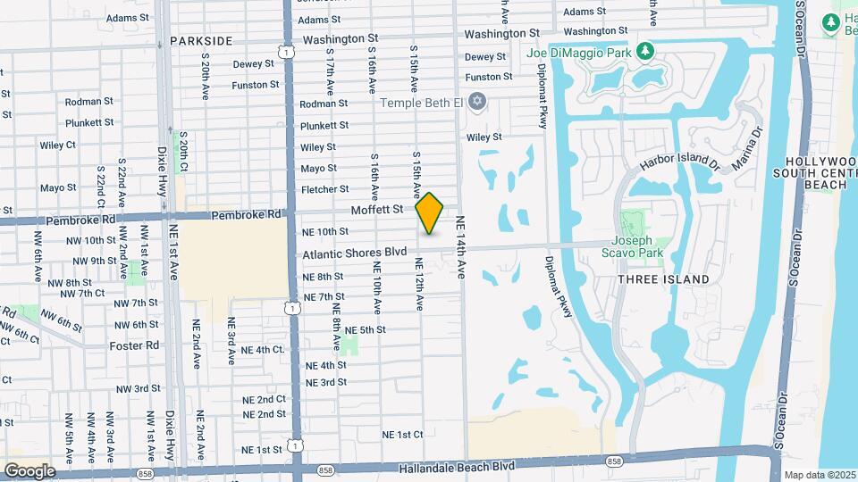 900 NE 12th Ave-Unit -104 Map and Location Details