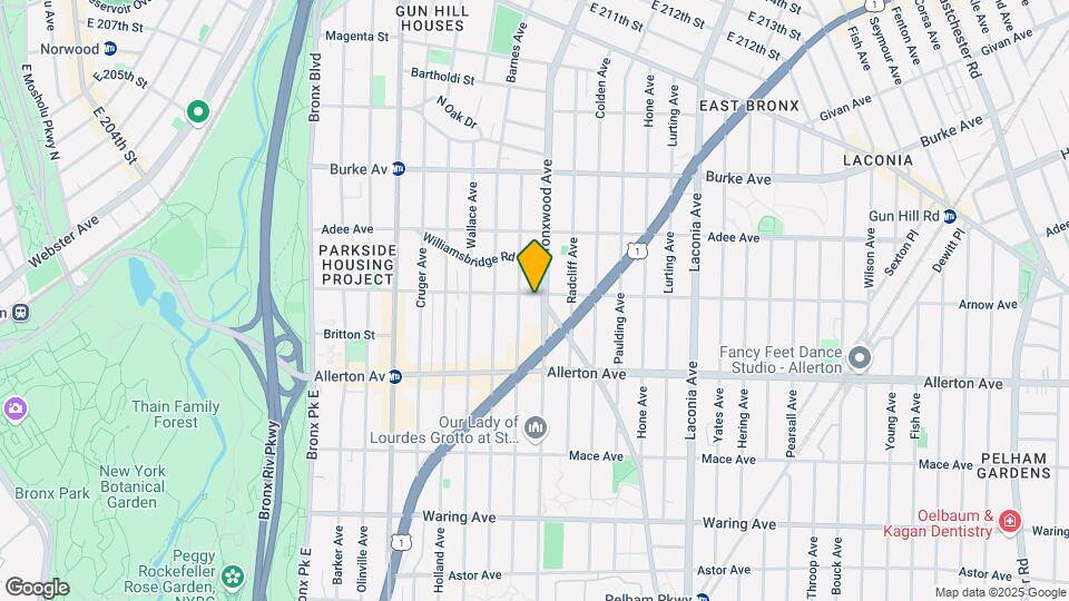 2761 Bronxwood Ave Map and Location Details