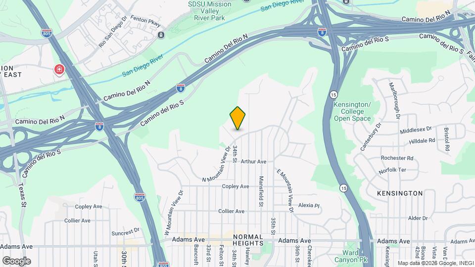 3414 N Mountain View Dr Map and Location Details