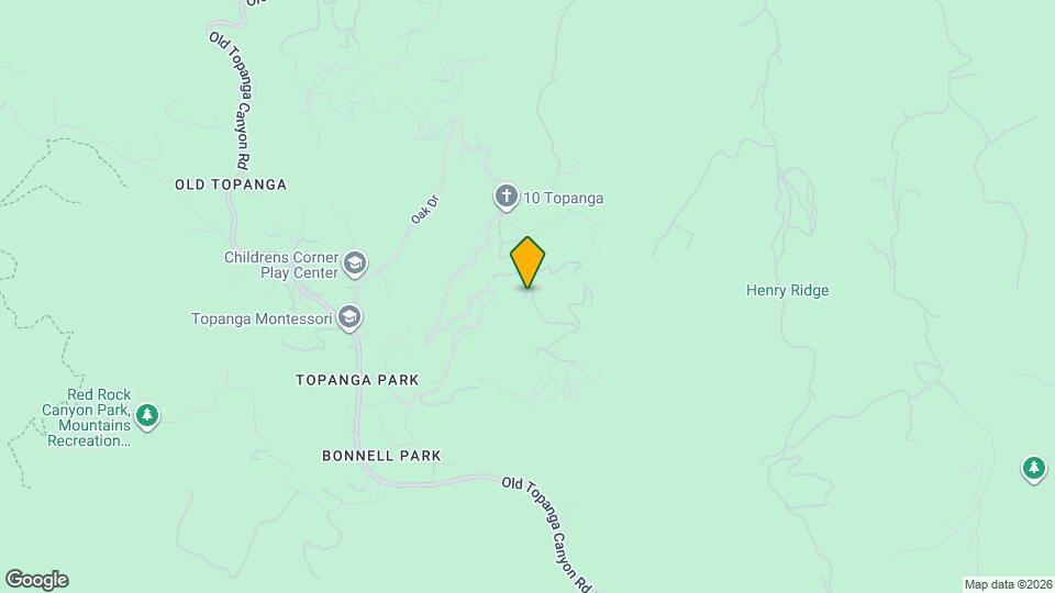 1738 Topanga Skyline Dr Mapa y Detalles de la Ubicación