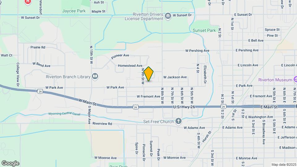 834 W Park Ave Map and Location Details