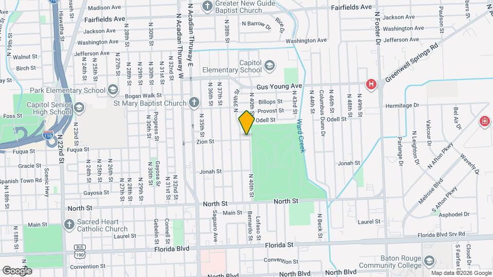 1105 N 40th St Map and Location Details