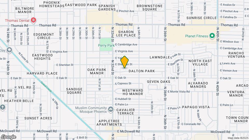 3244 E Harvard St Map and Location Details