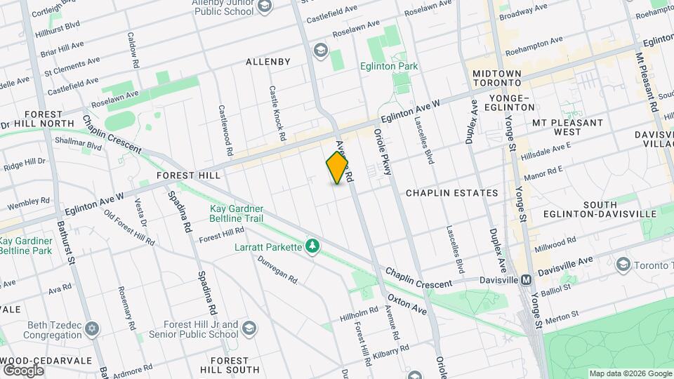 73 Braemar Ave Map and Location Details