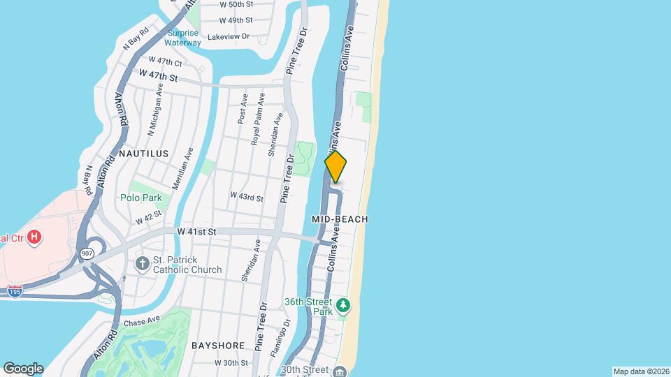 4440 Collins Ave Map and Location Details