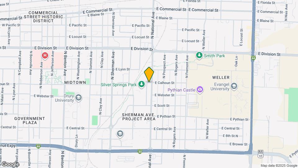 1263 N National Ave Map and Location Details