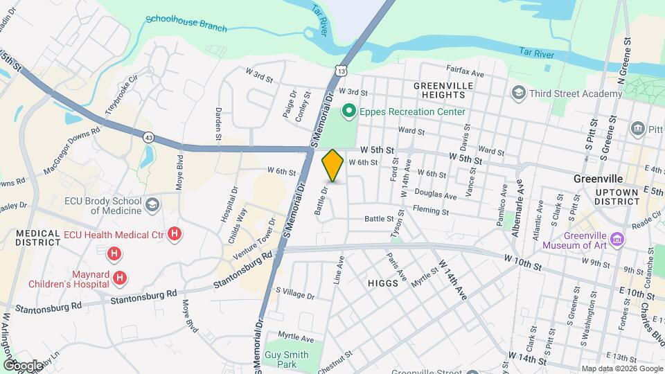 1711 Lincoln Dr Map and Location Details