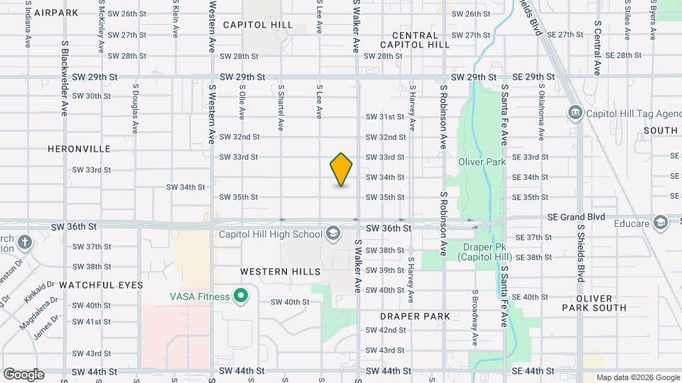521 SW 35th St Map and Location Details