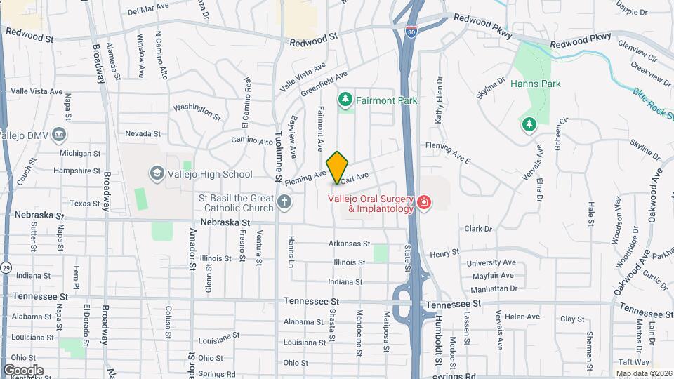 1108 Shasta St Map and Location Details