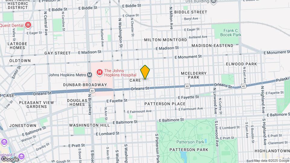 419 N Collington Ave Map and Location Details