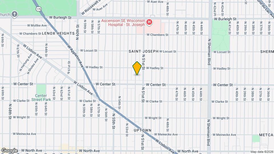 2736 N 52nd St Map and Location Details