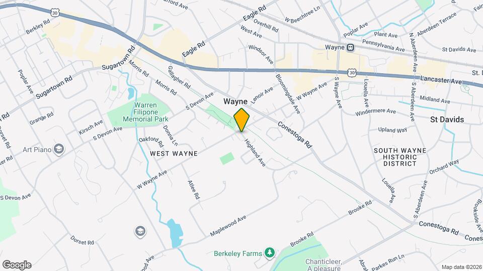 400 W Wayne Ave Map and Location Details