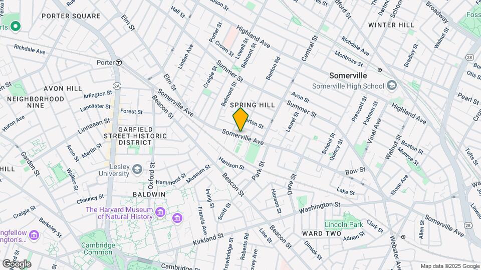 585 Somerville Ave, Unit A Map and Location Details