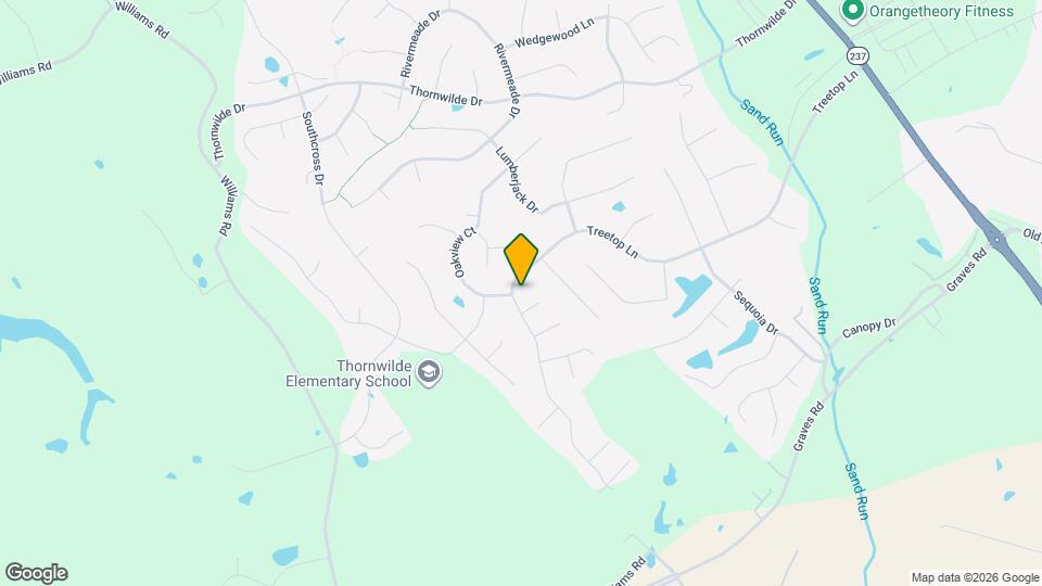 2305 Treetop Ln Map and Location Details