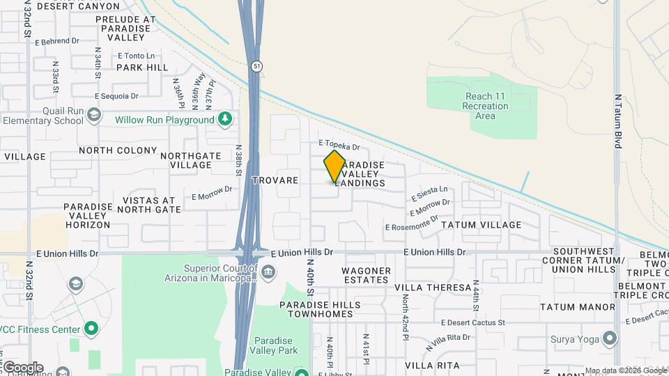 18844 N 40th Pl Mapa y Detalles de la Ubicación