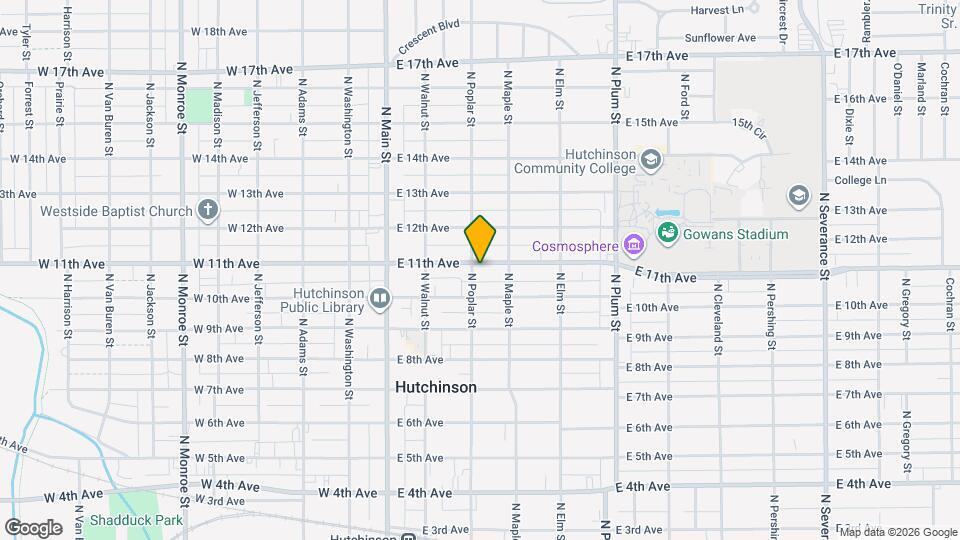 203 E 11th Ave Map and Location Details