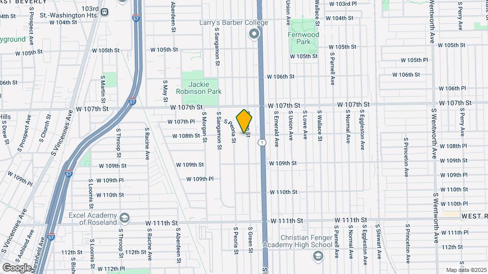10800 S Green St Map and Location Details