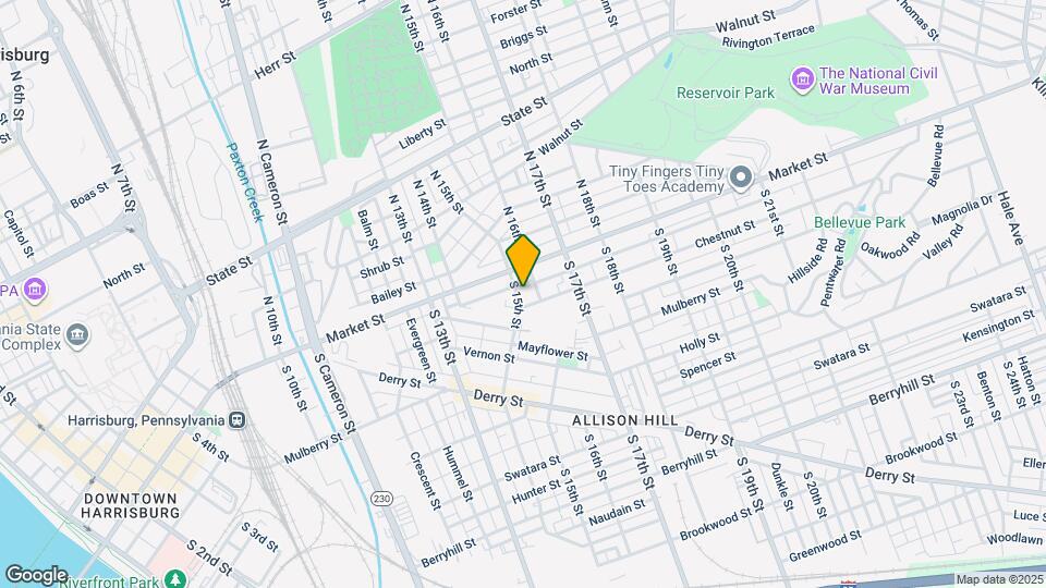 17 S 15th St, Unit Unit 2 Map and Location Details