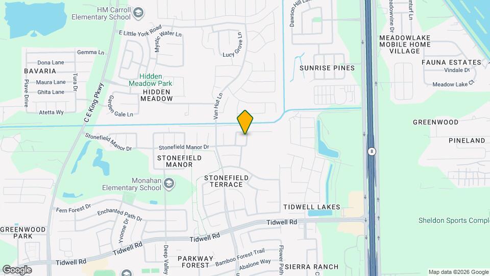 9519 Maple Green Ln Map and Location Details