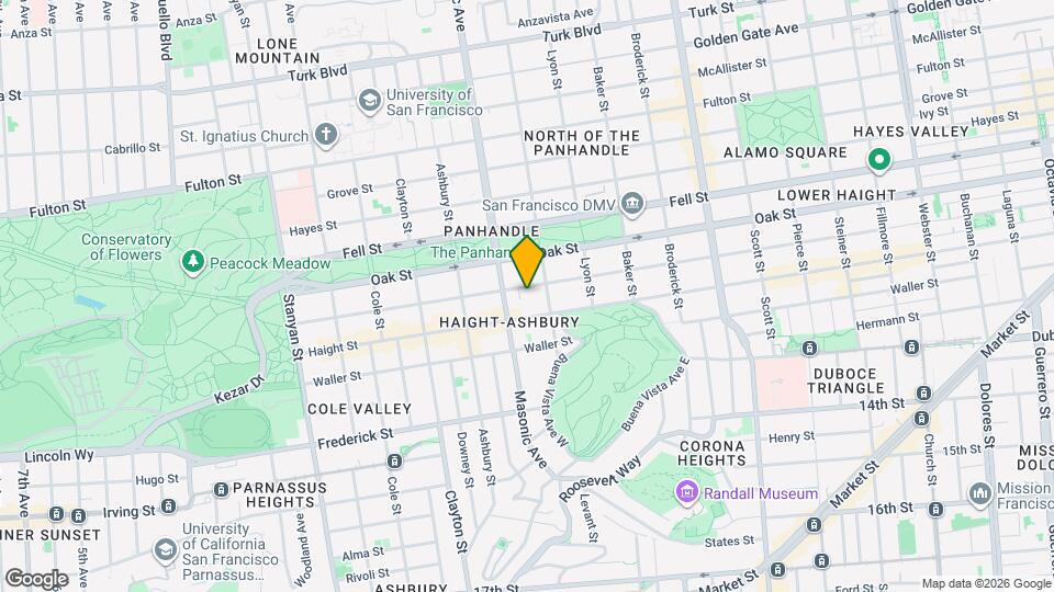 1449 Page St Map and Location Details