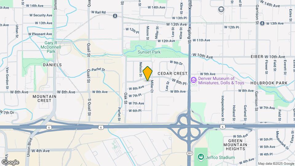 10485 W 8th Ave Mapa y Detalles de la Ubicación
