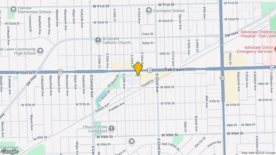 9518 S 53rd Ave Map and Location Details