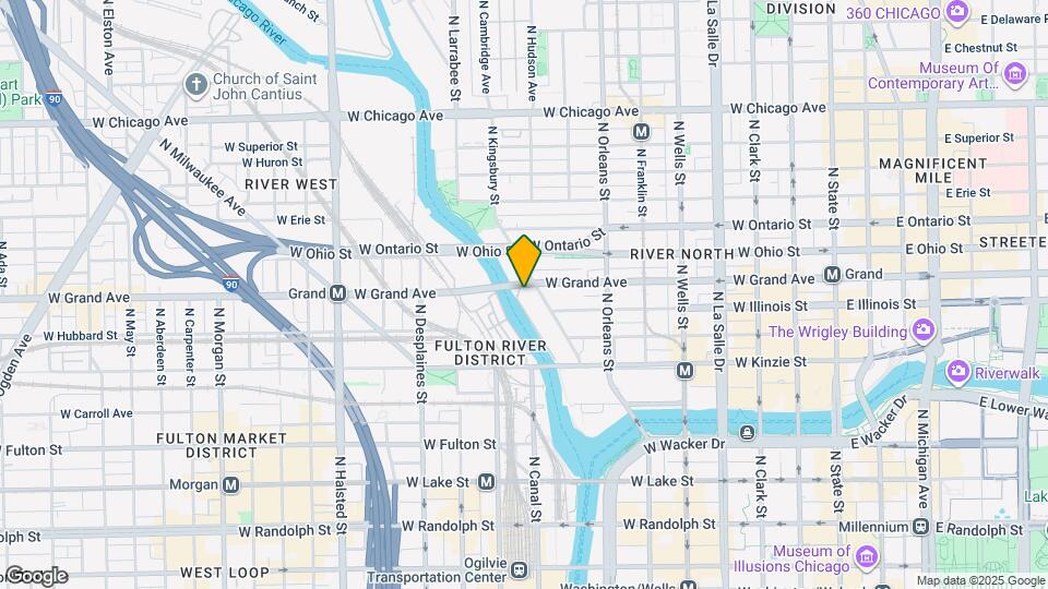 528 N Kingsbury St Map and Location Details