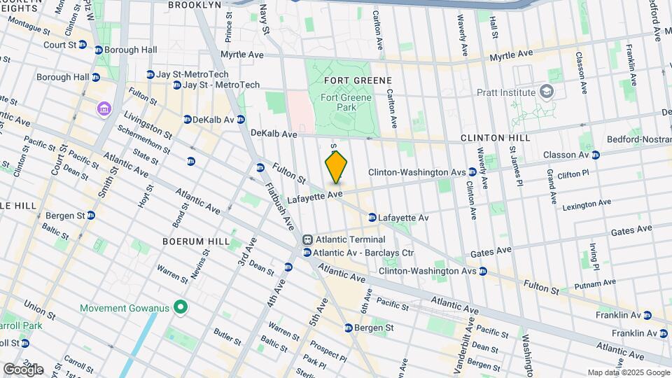 65 Lafayette Ave Mapa y Detalles de la Ubicación