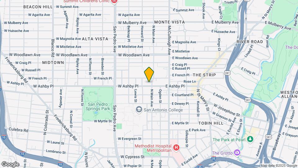 107 W Ashby Pl Mapa y Detalles de la Ubicación