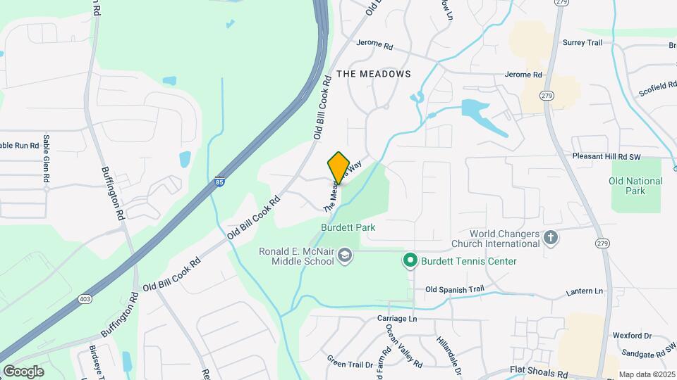 2838 The Meadows Way Map and Location Details