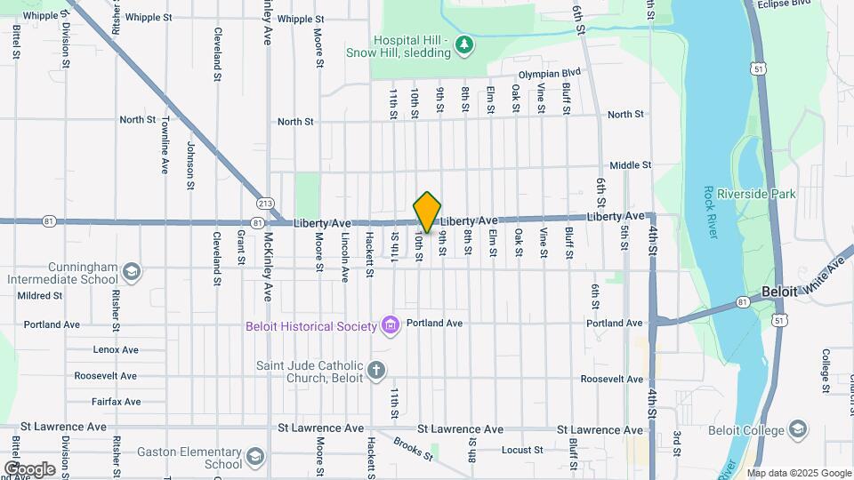 1035 10th St Map and Location Details