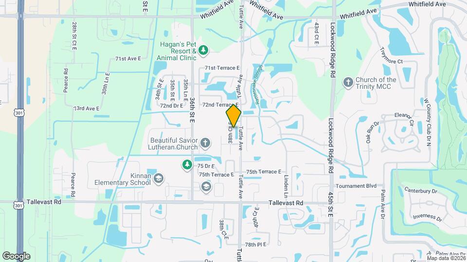 7319 38th Ct E Map and Location Details