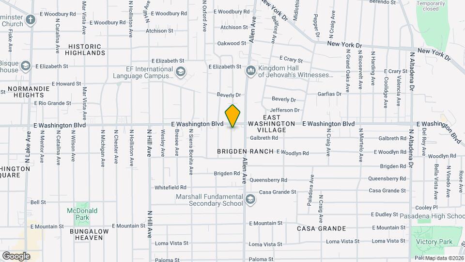 1316 N Dominion Ave, Unit 1316 Mapa y Detalles de la Ubicación